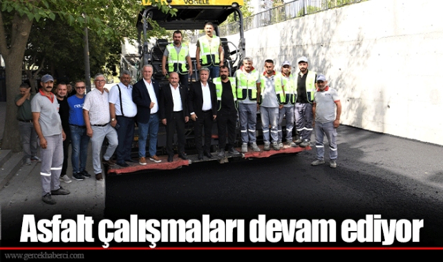 Asfalt çalışmaları devam ediyor