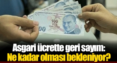Asgari ücrette geri sayım: Ne kadar olması bekleniyor?