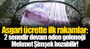 Asgari ücrette ilk rakamlar: 2 senedir devam eden geleneği Mehmet Şimşek bozabilir!