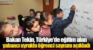 Bakan Tekin, Türkiye'de eğitim alan yabancı uyruklu öğrenci sayısını açıkladı