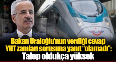 Bakan Uraloğlu’nun verdiği cevap YHT zamları sorusuna yanıt “olamadı”: Talep oldukça yüksek