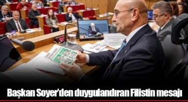 Başkan Soyer’den duygulandıran Filistin mesajı