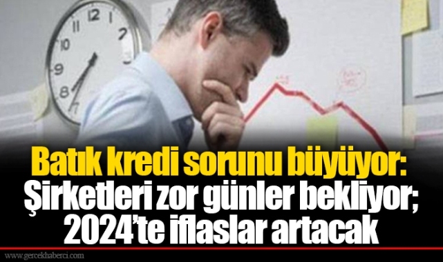 Batık kredi sorunu büyüyor: Şirketleri zor günler bekliyor; 2024’te iflaslar artacak