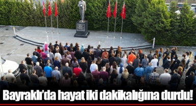 Bayraklı’da hayat iki dakikalığına durdu!