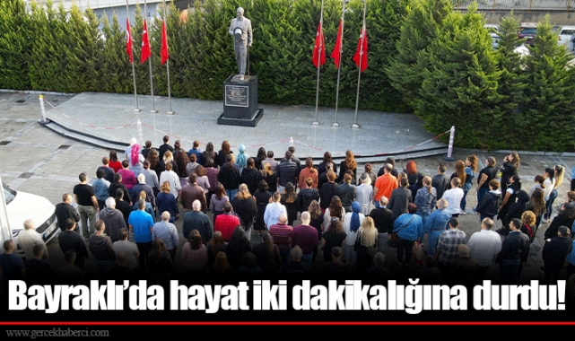 Bayraklı’da hayat iki dakikalığına durdu!