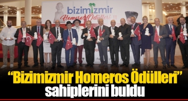 “Bizimizmir Homeros Ödülleri” sahiplerini buldu