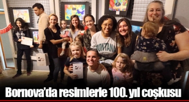 Bornova’da resimlerle 100. yıl coşkusu
