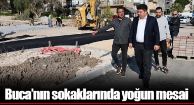 Buca’nın sokaklarında yoğun mesai