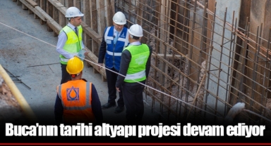 Buca’nın tarihi altyapı projesi devam ediyor