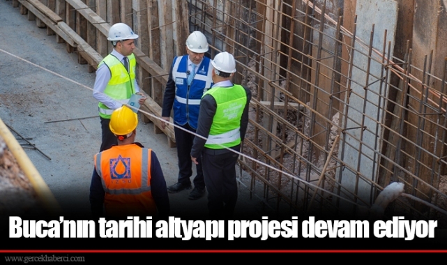 Buca’nın tarihi altyapı projesi devam ediyor