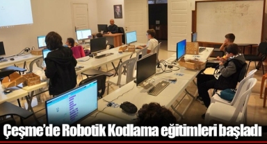 Çeşme’de Robotik Kodlama eğitimleri başladı