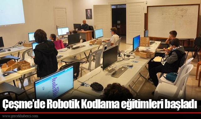 Çeşme’de Robotik Kodlama eğitimleri başladı