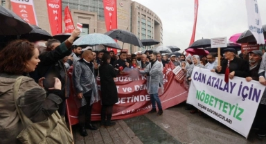 CHP, Can Atalay için Çağlayan Adliyesi önünde oturma eylemi başlattı