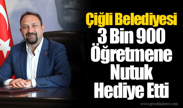 Çiğli Belediyesi 3 Bin 900 Öğretmene Nutuk Hediye Etti