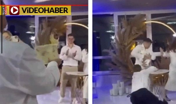 CZN Burak'a özendiler: Düğünde pasta şakası kötü bitti