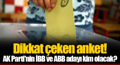 Dikkat çeken anket! AK Parti'nin İBB ve ABB adayı kim olacak?