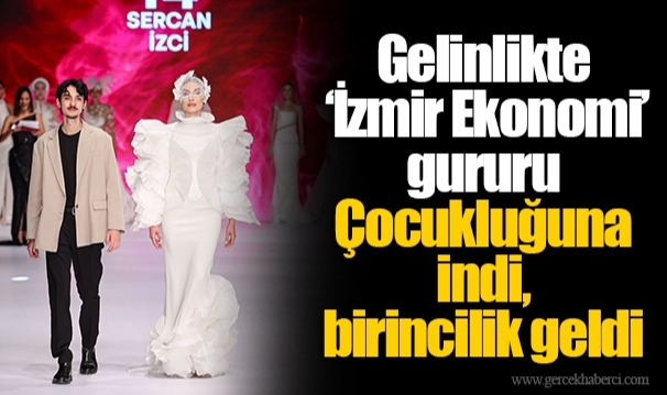 Gelinlikte ‘İzmir Ekonomi’ gururu
