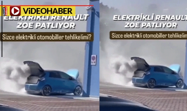 Görenler inanamadı, otomobil bomba gibi patladı