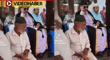 Görüntüler şaşırttı... Ayaklarına elini sürüp kokladı