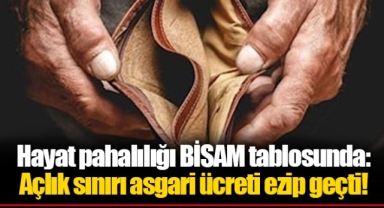 Hayat pahalılığı BİSAM tablosunda: Açlık sınırı asgari ücreti ezip geçti!