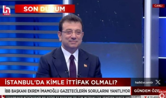 İmamoğlu: Akşener ile işbirliğinin olabileceğini düşünüyorum