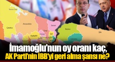 İmamoğlu’nun oy oranı kaç, AK Parti’nin İBB'yi geri alma şansı ne?