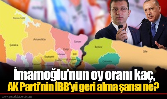 İmamoğlu’nun oy oranı kaç,  AK Parti’nin İBB&#039;yi geri alma şansı ne?
