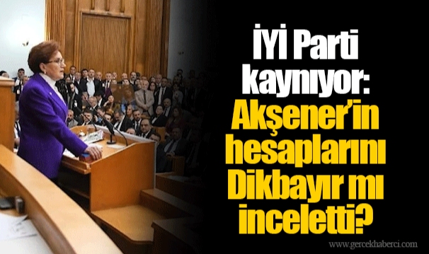 İYİ Parti kaynıyor: Akşener’in hesaplarını Dikbayır mı inceletti?