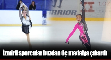 İzmirli sporcular buzdan üç madalya çıkardı