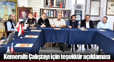 Kemeraltı Çalıştayı için teşekkür açıklaması