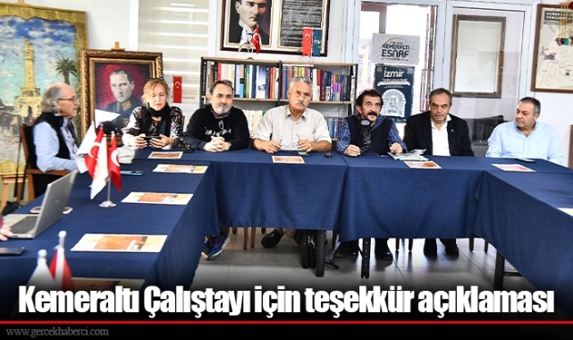 Kemeraltı Çalıştayı için teşekkür açıklaması