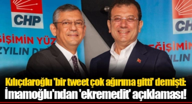Kılıçdaroğlu 'bir tweet çok ağırıma gitti' demişti: İmamoğlu'ndan 'ekremedit' açıklaması!