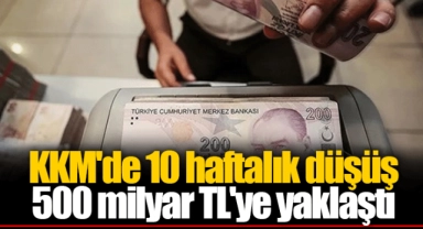 KKM'de 10 haftalık düşüş 500 milyar TL'ye yaklaştı