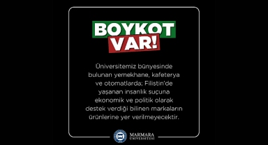 Marmara Üniversitesi, Filistin için boykot başlattı