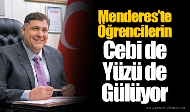 Menderes’te Öğrencilerin Cebi de Yüzü de Gülüyor