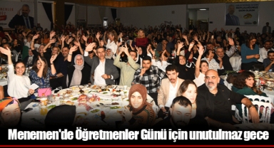 Menemen'de Öğretmenler Günü için unutulmaz gece