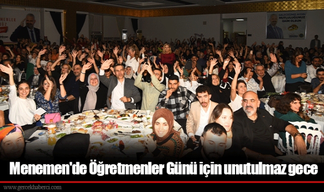 Menemen'de Öğretmenler Günü için unutulmaz gece