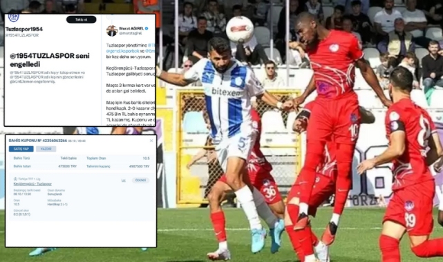 'Passolig ve kaçak bahis' iddialarına karşı tepki çeken hamle: Tuzlaspor iddiaları çürütmedi, Murat Ağırel'i engelledi