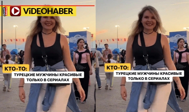Rus turistten dikkat çeken Tarkan'lı video