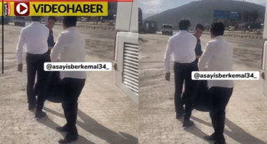 Şok görüntüler... Şoförden yolcuya dayak
