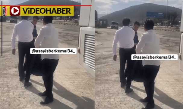 Şok görüntüler... Şoförden yolcuya dayak