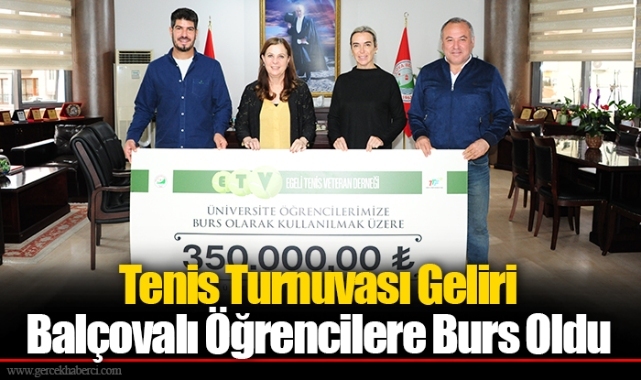 Tenis Turnuvası Geliri Balçovalı Öğrencilere Burs Oldu