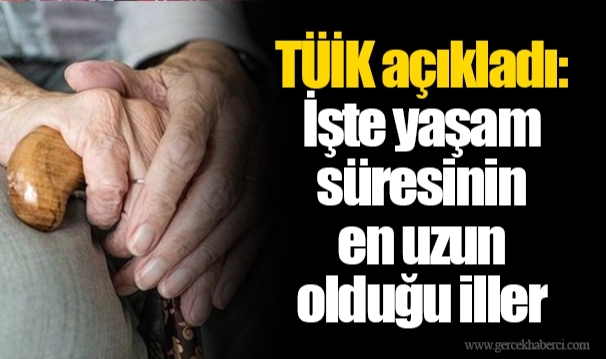 TÜİK açıkladı: İşte yaşam süresinin en uzun olduğu iller