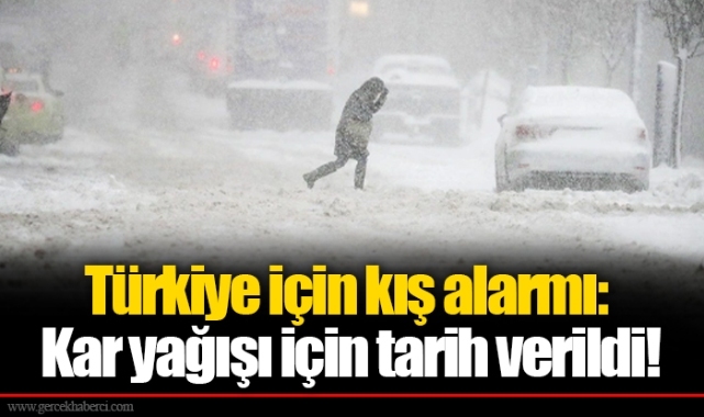 Türkiye için kış alarmı: Kar yağışı için tarih verildi!