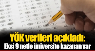 YÖK verileri açıkladı: Eksi 9 netle üniversite kazanan var