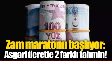 Zam maratonu başlıyor: Asgari ücrette 2 farklı tahmin!