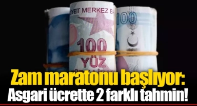 Zam maratonu başlıyor: Asgari ücrette 2 farklı tahmin!