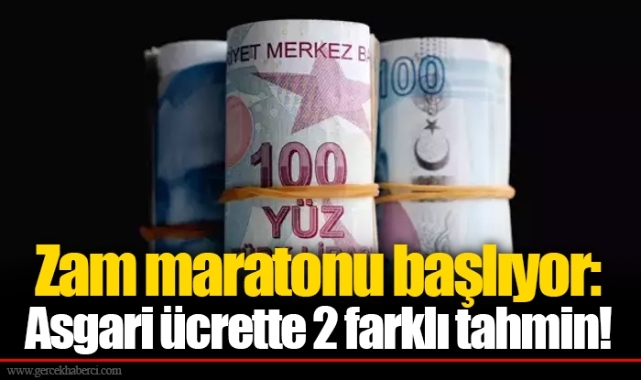 Zam maratonu başlıyor: Asgari ücrette 2 farklı tahmin!