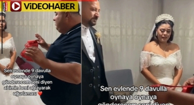 Abi, kız kardeşine gözyaşlarıyla kuşak bağladı: