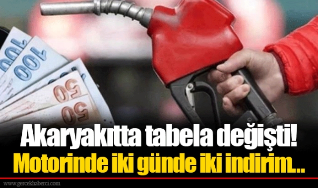 Akaryakıtta tabela değişti! Motorinde iki günde iki indirim...